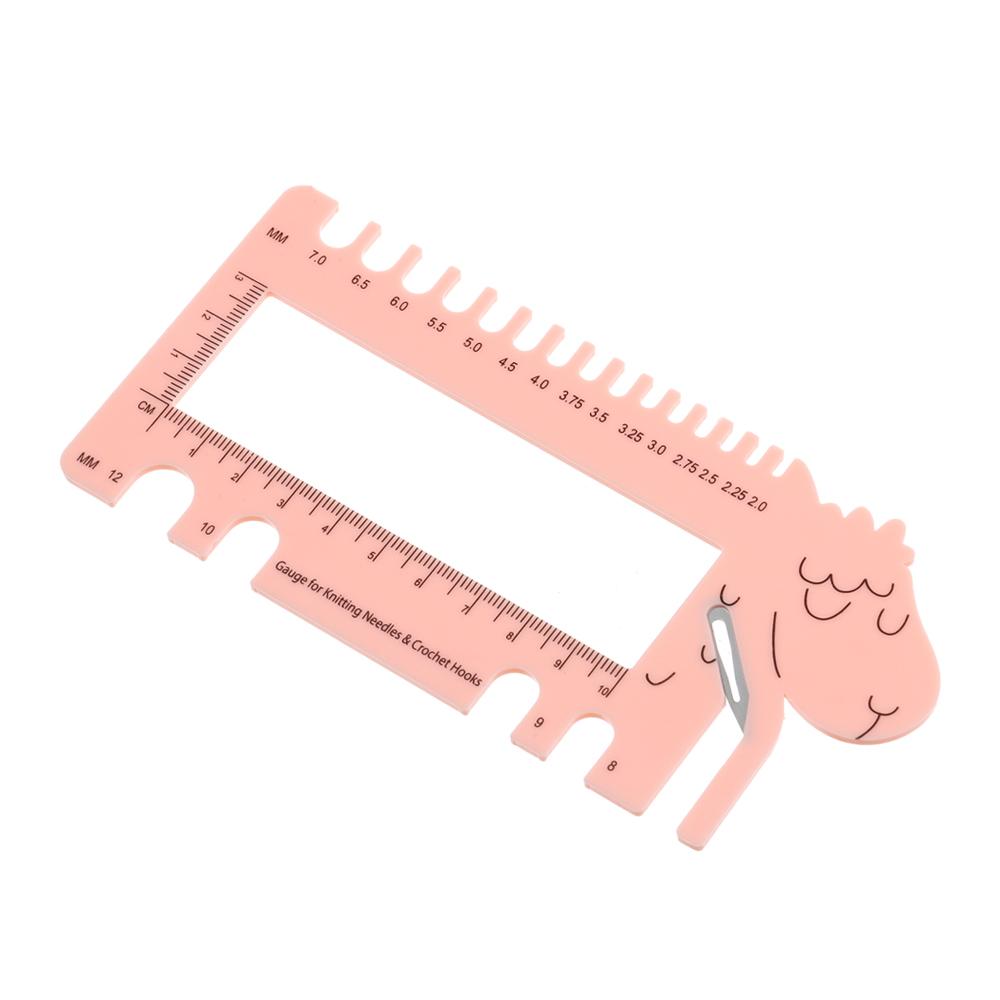 Practical Love Heart With Cutting Head Gauge Ruler Ruler Tool Crochet Hooks For Knitting Needles