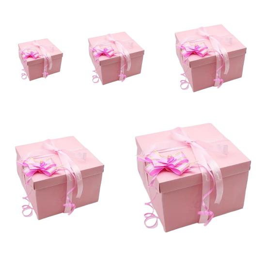 1 Set Exploding Gift Box 5 Layer Christmas Money Box Paper Reusable Holiday Gift Boxes for Holding Snacks Sweets Cash Birthday Wedding Xmas Party