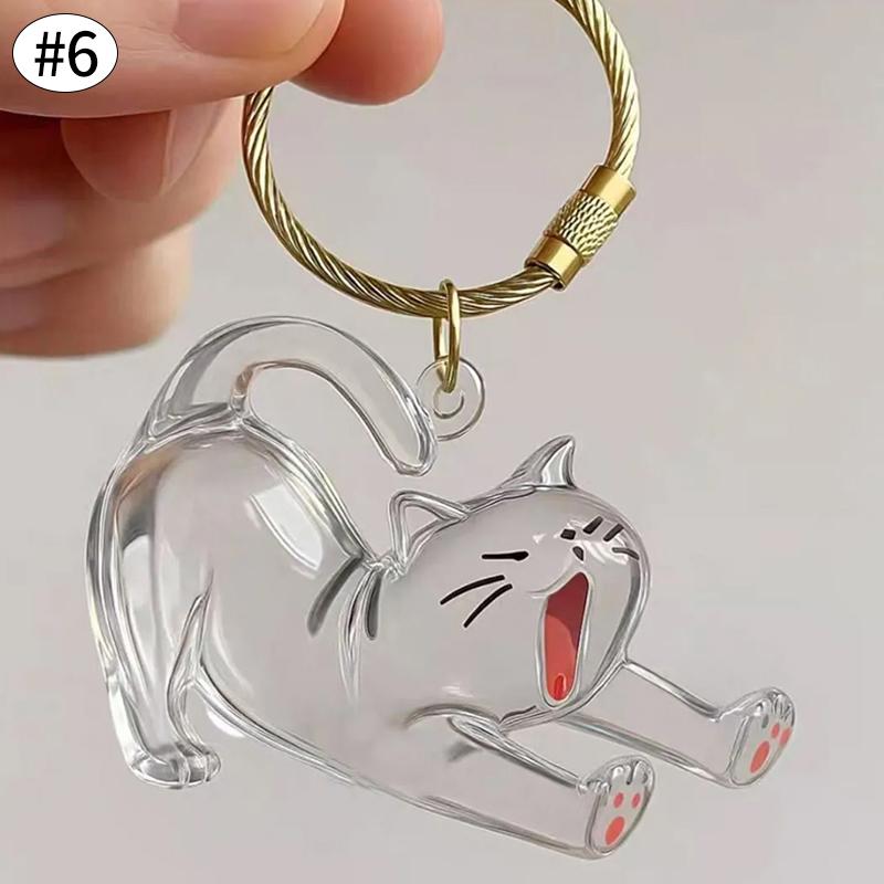 Cat Accessories Cat Hair Collector Keychain Cat Hair Memorial Gift Items Cat Hair Storage Keychains Party Favors Gift Items