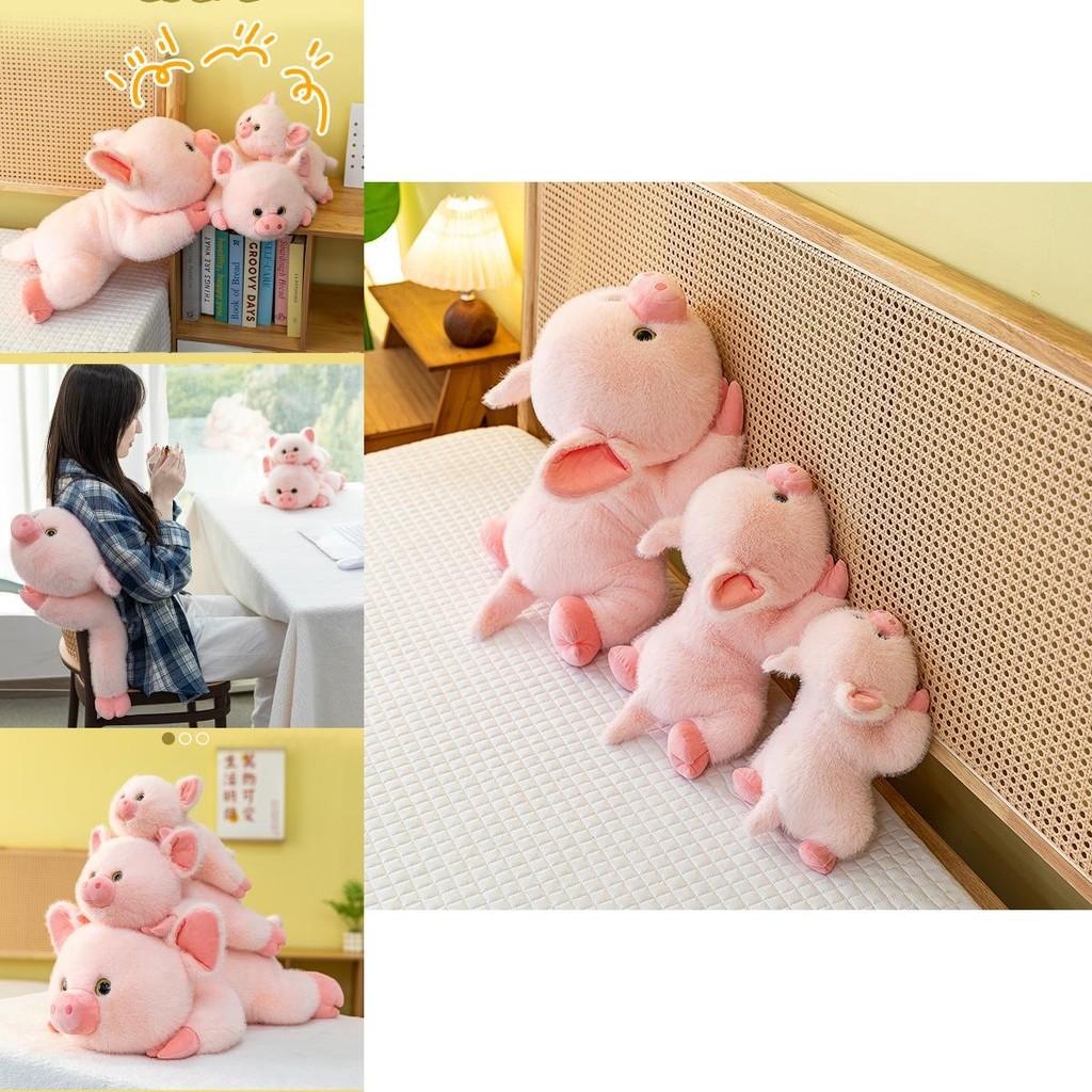 Peluche Maialino Cartone Animato con Pelo Corto per Regalo e Coccolare Bambini