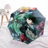 1pc Dragon Ball Z Vegeta & My Hero Academia Izuku Midoriya Outdoor Umbrella - Automatic Opening/Closing, 3-Fold Design, 8-Bone Iron Frame - Perfect Gi