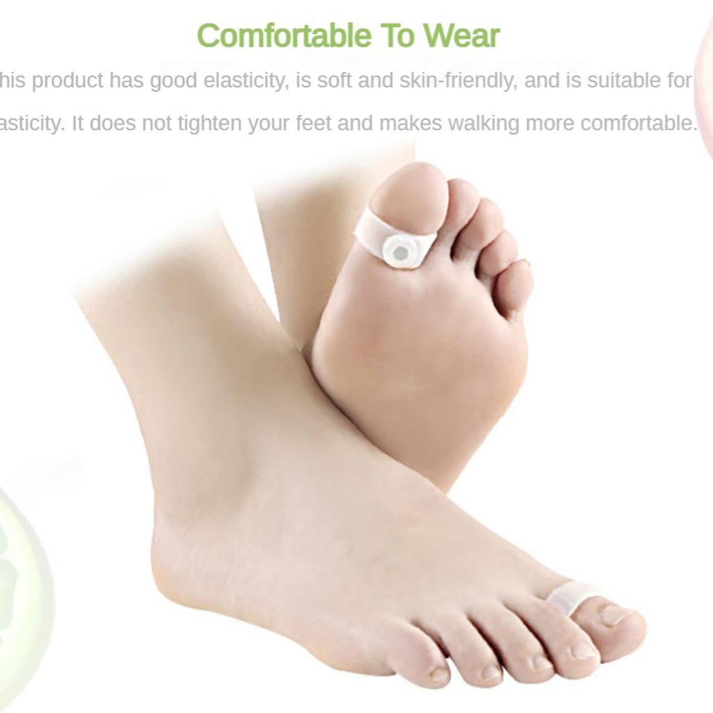 2Pcs/Set Powerful Loss Weight Foot Massage Toe Ring Lose Toe Ring Body Building Slimming Massager Silicon Magnetic Foot Massager