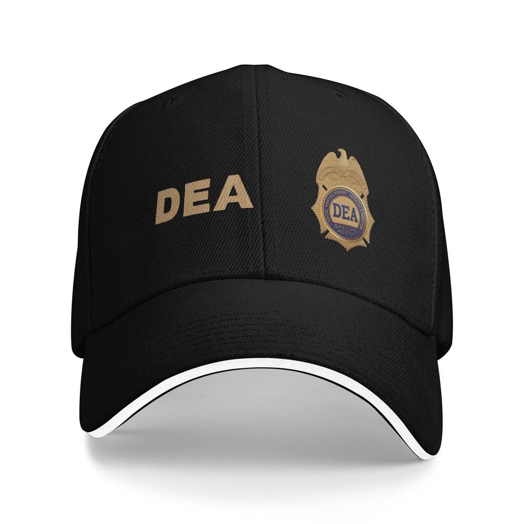 DEA Logo US Federal Interdiction Agency Baseball Caps Hip Hop Sandwich Hat Unisex Style Adjustable Headwear Fishing