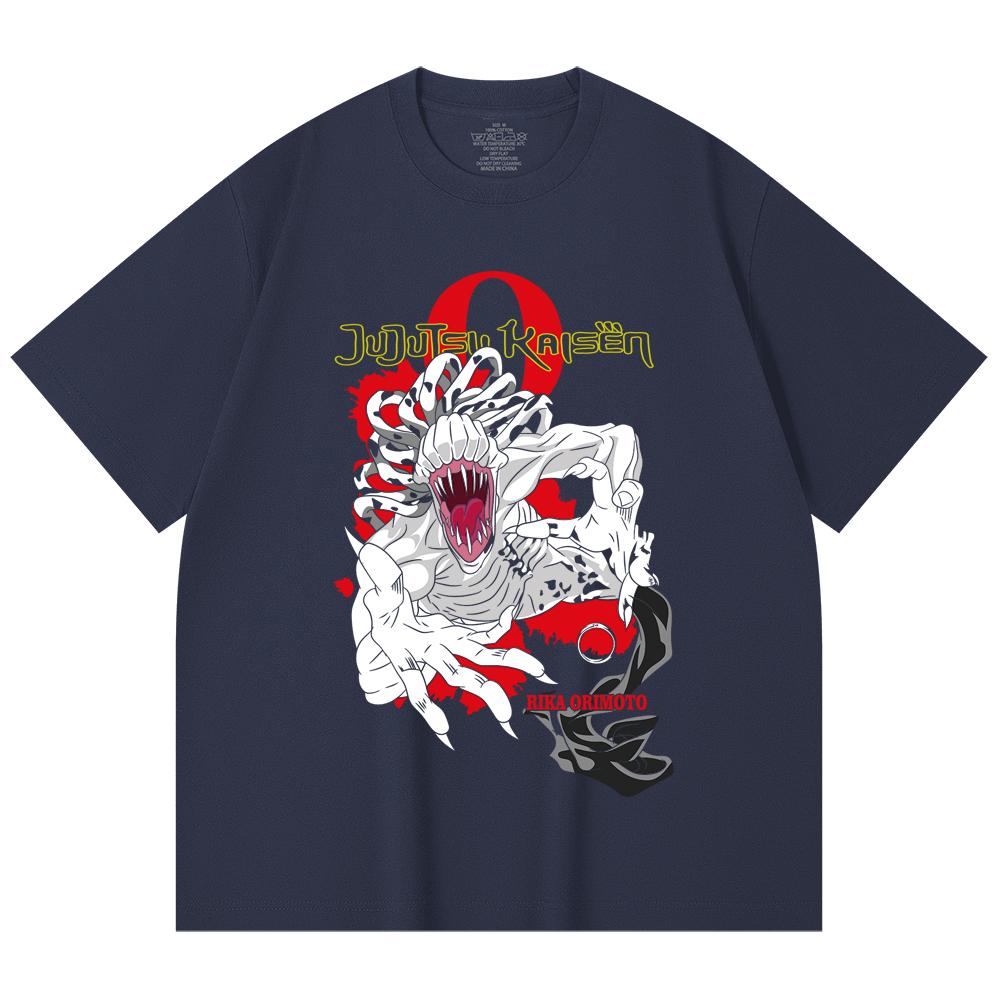 230 Gsm 100% Cotton Jujutsu Kaisen V64 Rika Print Unisex Heavy Cotton T Shirt