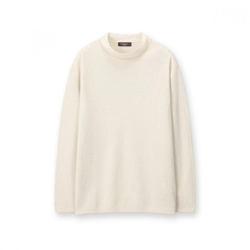 Furina Cashmere Blend High Neck Top Ivory/S (85)