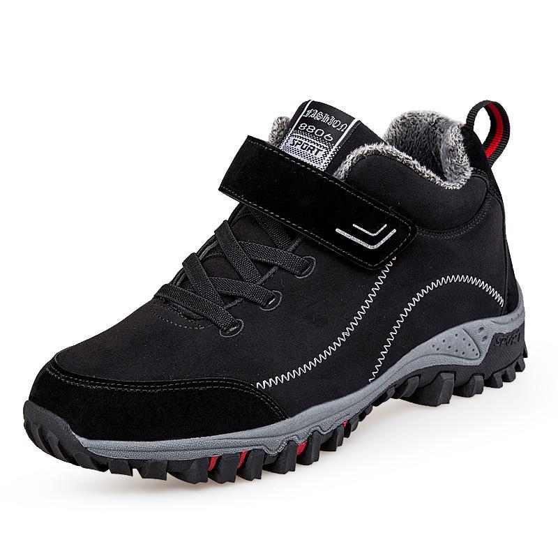 Women Winter Velvet Snow Boots Casual Lace Up Warm Outdoor Cotton Shoes Large Thick Anti Slip Sport Shoe 35-45