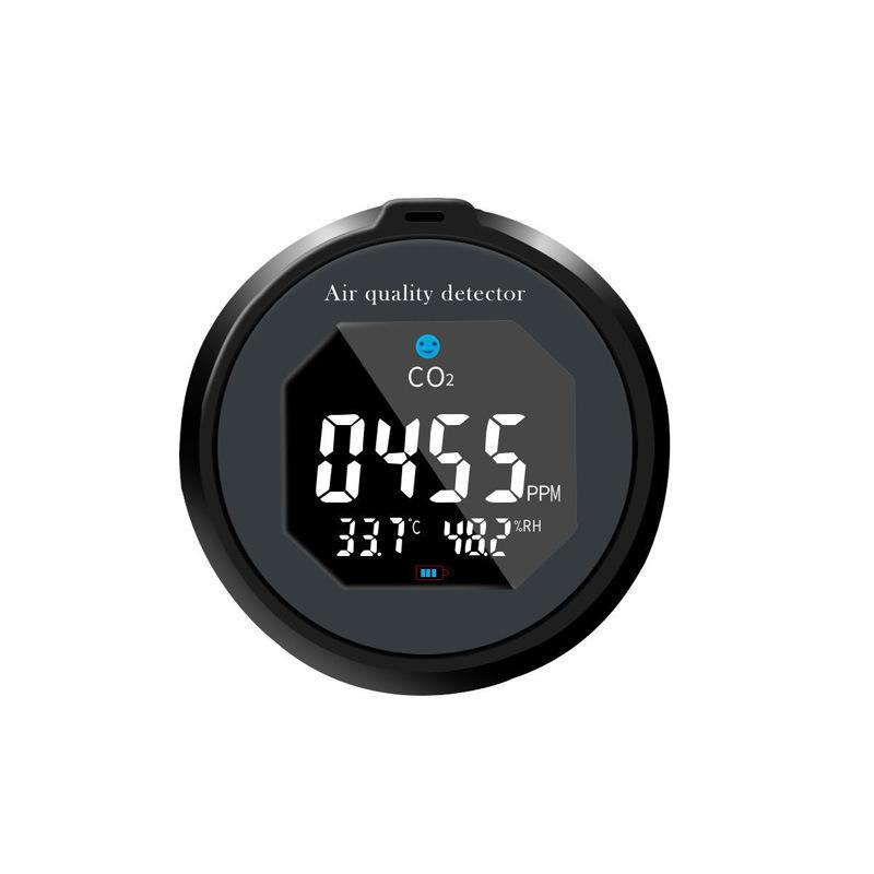 Portable CO2 Tester Air Quality Monitoring NDIR Sensor Data Carbon Dioxide Detection Instrument for Home Environment Assessment with Digital Display