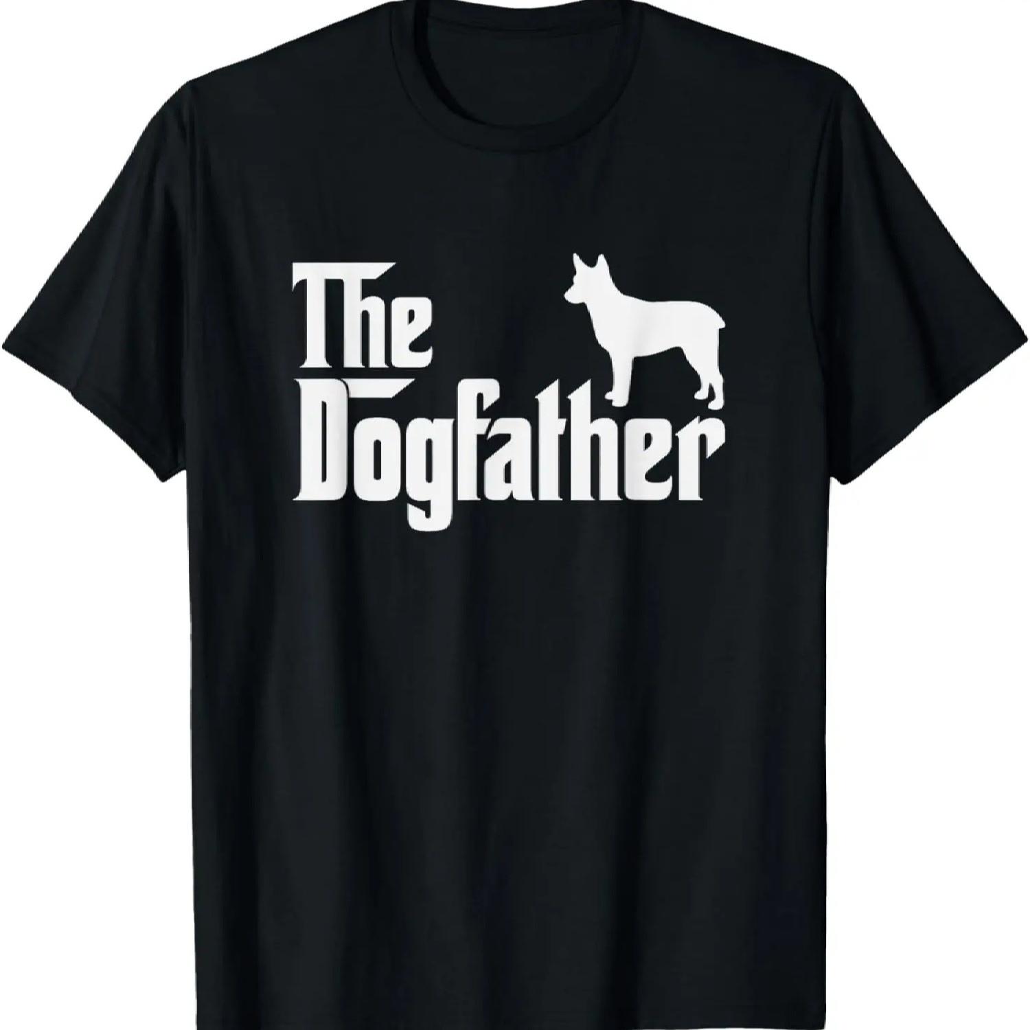 

australian stumpy tail cattle dog DogFather Funny Dog Dad T-Shirt XXXXXL чорний