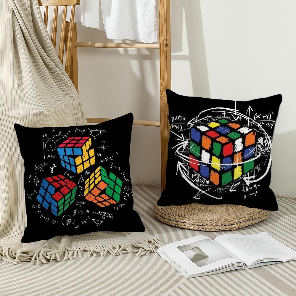 Fashion R-Rubik's C-Cube Pillow Case Office Cushions Suitable For Sofa Car Bedroom Decorative Cushion Cover