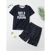 Summer 2025 Bestseller Youthful and Energetic Street Casual Fashion 3D Letter Pattern Printed Comfortable Children's Set