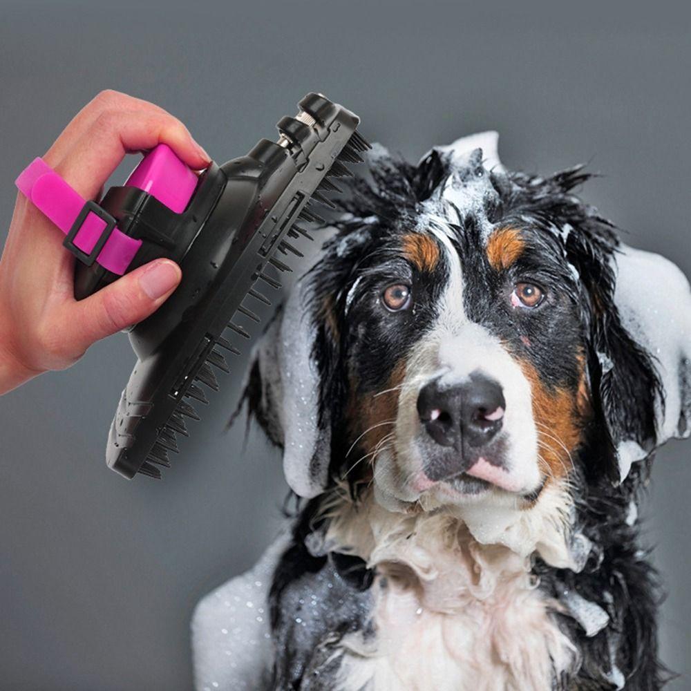 Sprayable Horse Bath Massage Brush Plastic Pet Bathing Brush Multipurpose Dog Beauty Brush  Dogs