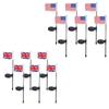 Atemberaubende LED-Solar-Gartenflaggenleuchten für patriotische Dekorationen Mit Ip65 Wasserdicht