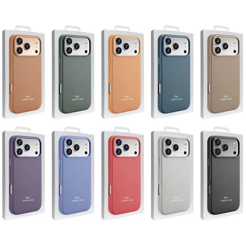 Business Original MagSafe Hülle für Apple IPhone 17 Pro Max 16 13 14 15 IPhone17 Air Leder Offiziell Magnetisch Schützende Handyhülle