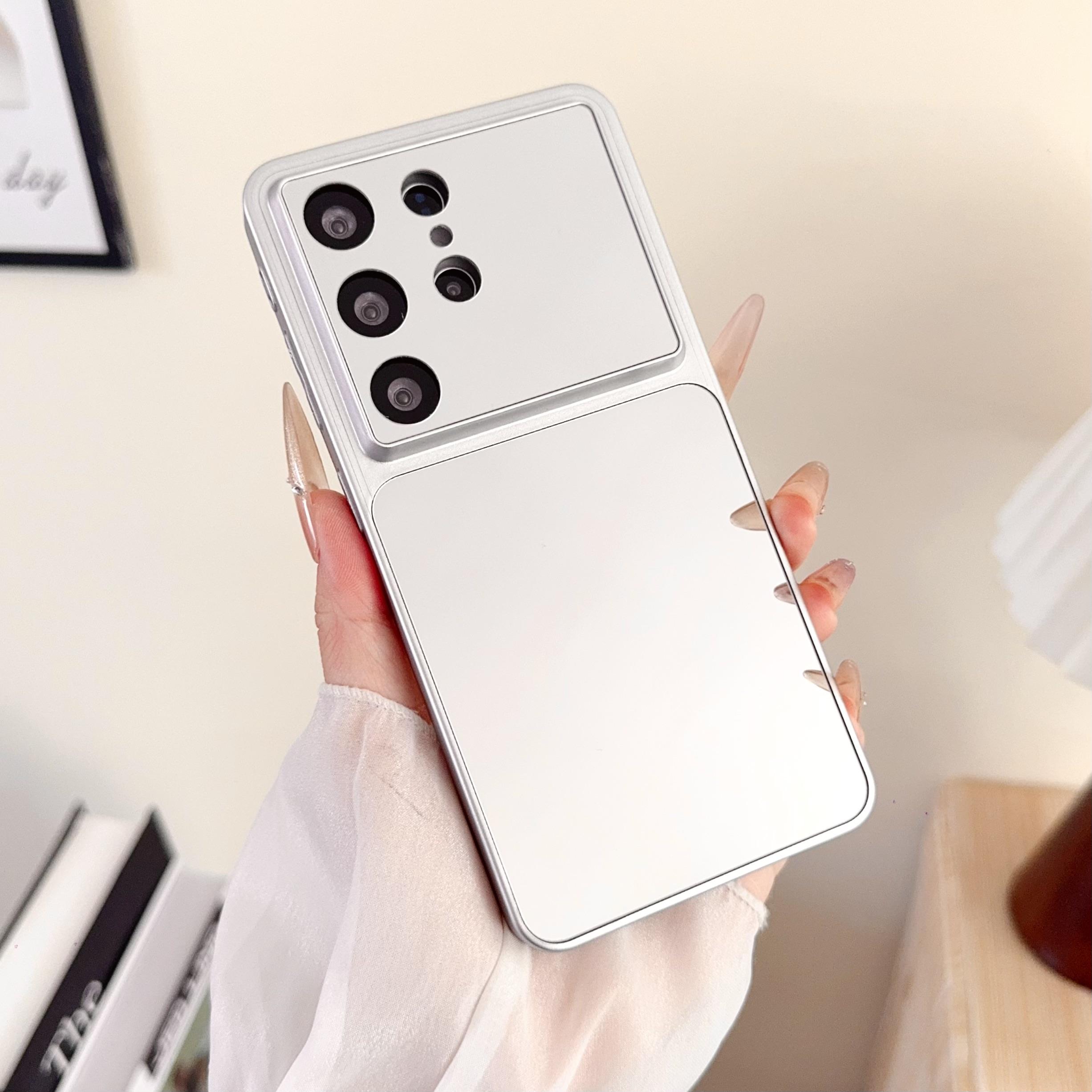 

Makeup Mirror Magnetic For Magsafe Case For Samsung S26 S25 S24 Ultra Plus Camera Protector Shockproof Plating Hard Cover Galaxy S26 Ultra