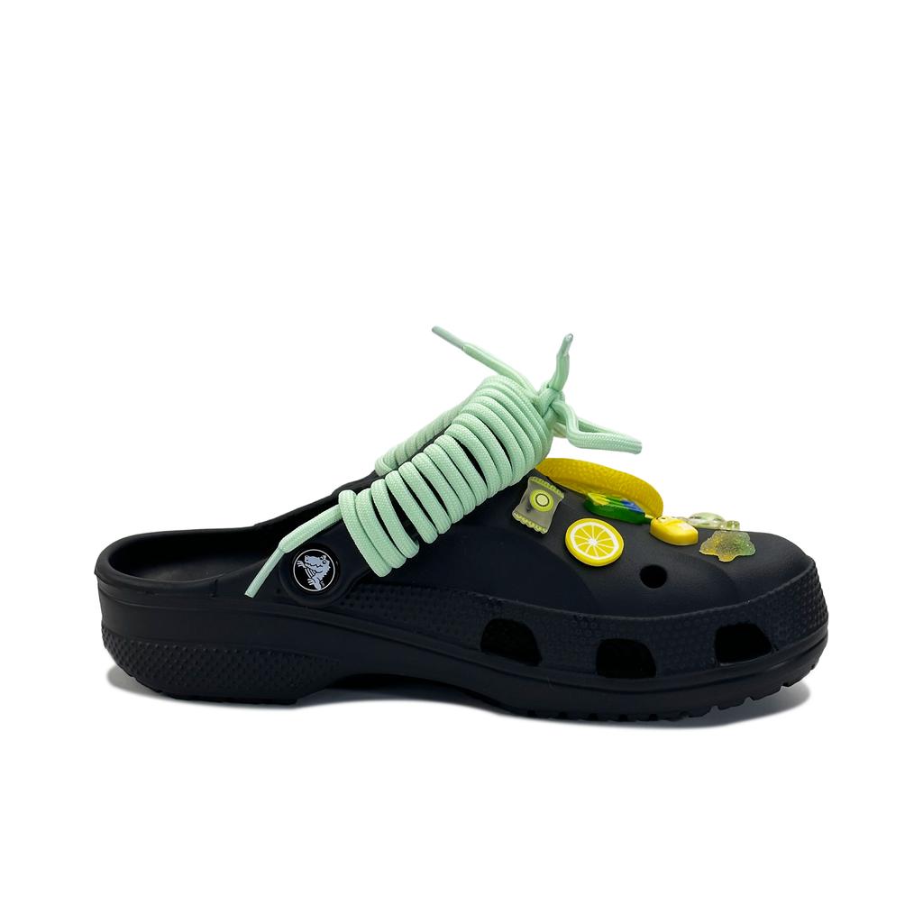 Crocs Baya Classic clog EVA Summer Lemon Beya Beach Hole Shoes Unisex Black