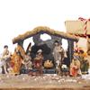 12 Piezas Escena de Belén Set de Figuras Pesebre Santo Cuna de Navidad Figuras Adorno Miniatura Regalo de Iglesia Decoración del Hogar Estatua