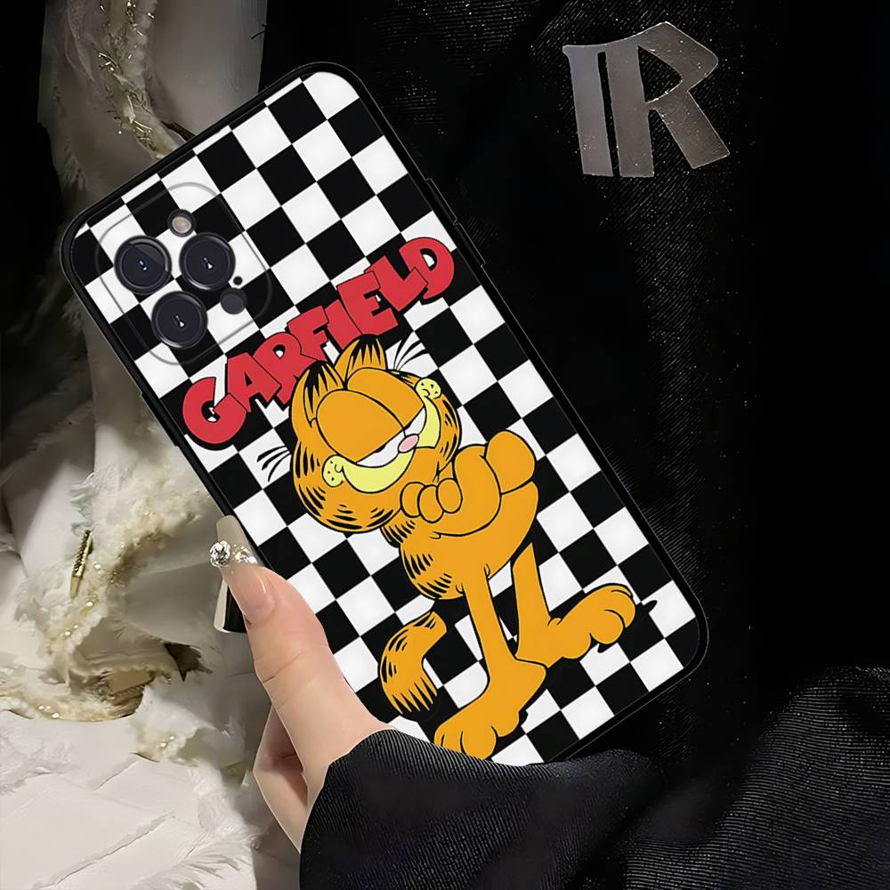 

Anime G-garfields Cat Phone Case For IPhone 16 15 14 13 12 11 17 Pro Max Simplicity Back TPU Soft Case iPhone 15
