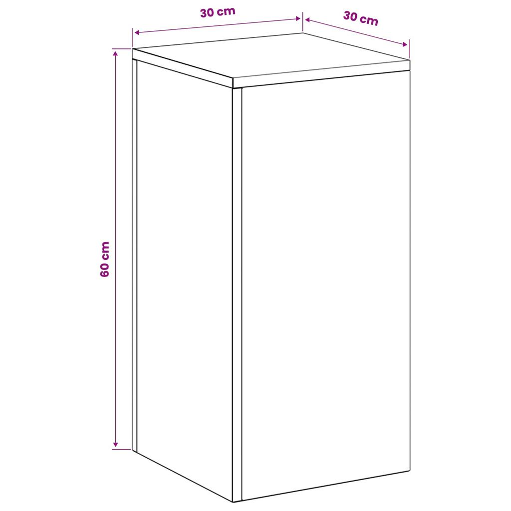 Plant Stand 2 Pieces Silver 30 X 30 X 60 Cm Steel