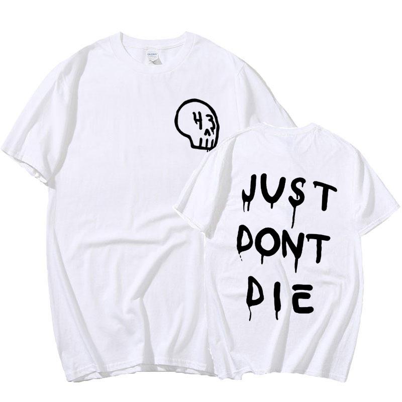 Just Dont Die 43 Ken Block T Shirt Men Harajuku Gothic Letter Print T Shirts Fashion Casual Oversized Tshirt Unisex Streetwear