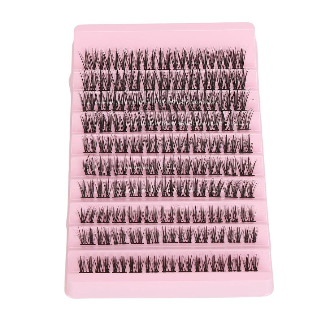 Individual Eyelashes DIY Realistic Synthetic Fibre Lightweight Strong Adhesive Cluster Eyelash