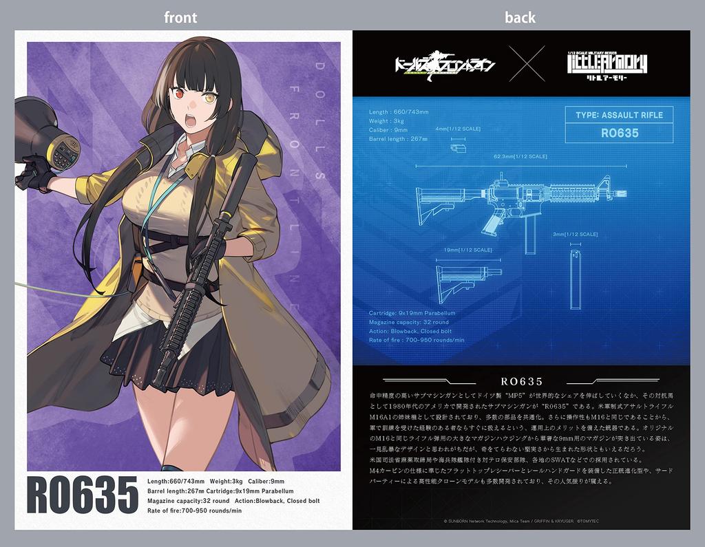 Little Armory LADF25 Dolls Frontline RO635 Type Plastic Model 320562 Anime