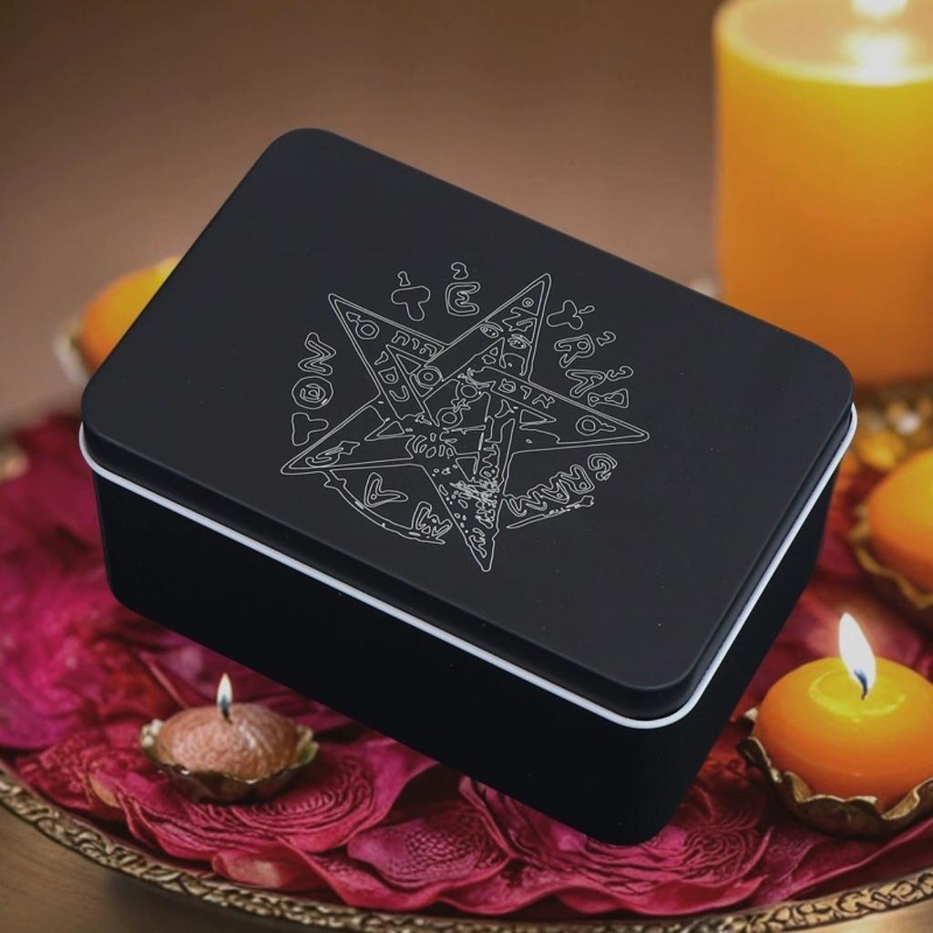 Iron Tarot Card Case For Tarot Card Deck Storage, Tarot Cards Box Wear-resistant