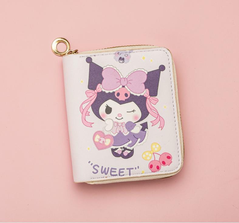 New Cartoon Anime Cute Zipper Wallet - Women s Coin Purse & Card Holder 11x8.5x2 cm