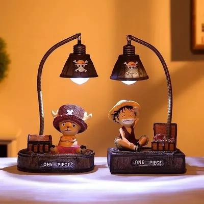 One Piece Luffy Chopper Anime Peripheral Cartoon Cute Night Light Figurines Personalized Desktop Accessories To Send To Friends