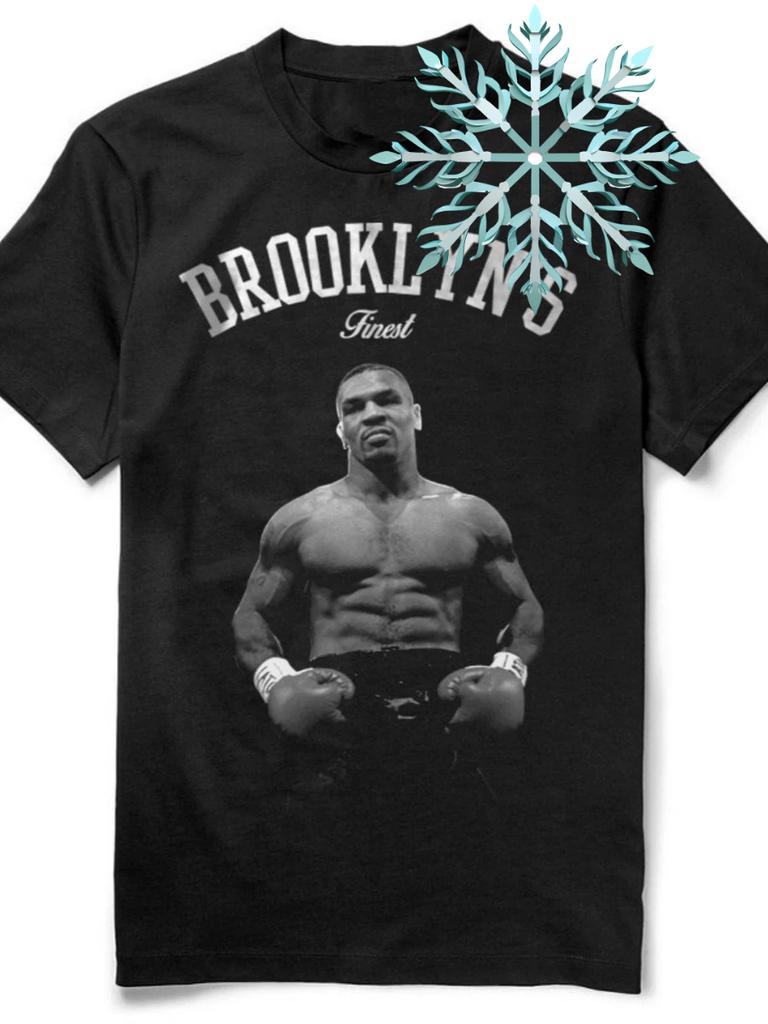 Herren Brooklyns Finest Mike Tyson T-Shirt Sommer Baumwolle Rundhalsausschnitt Kurzarm Unisex T-Shirt Neu Größe S3XL