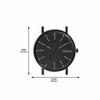SIGNATUR Three-Hand Midnight Steel Mesh Watch