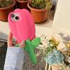 Ins Korean Cute 3d Tulip Flower Silicone Case For Iphone 14 13 12 11 Pro Max X Xs Xr 7 8 Se Lovely Floral Protective Soft Cover