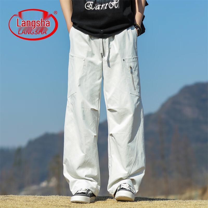 LangSha Men s Summer Casual Hiking Cargo Pants M