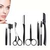 Professional Stainless Steel Face Epilator Hair Remover With Brush Comb Makeup Tool Razor Eyebrow Tweezer Eyebrow Trimmer Kit