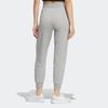 Adidas Neo Solid Color Logo High Waist Casual Sports Pants Women Pants Gray IA5010
