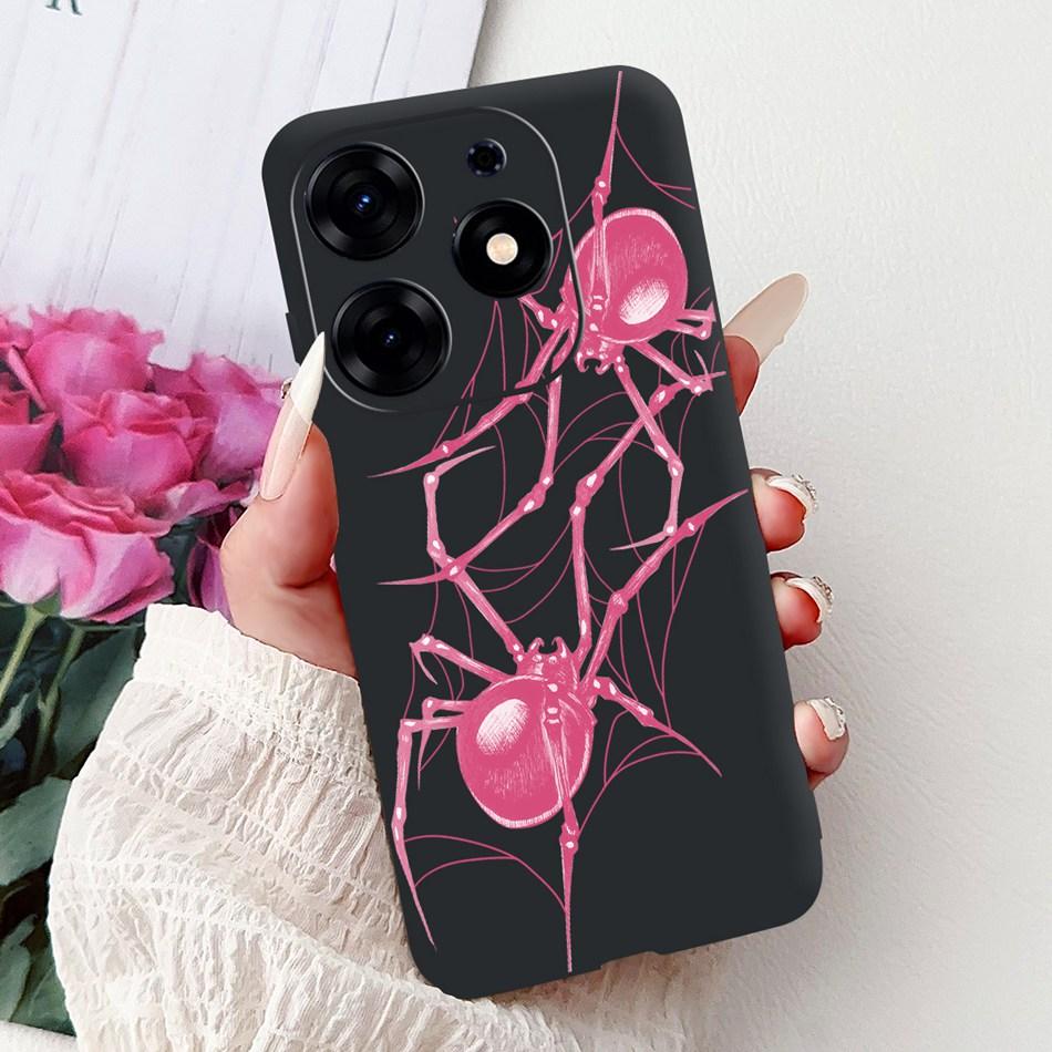 For Tecno Spark 10 Pro Phone Case Spark 10Pro 4G KI7 Elegant Floral Cat Printing Soft Silicone TPU Cases