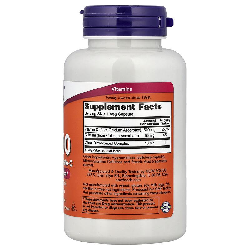 C-500, Calcium Ascorbate-C, 100 Veg Capsules