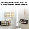 Space Saving Refrigerator Magnetic Storage Rack For Kitchen Bathroom Garage No Tool Installation