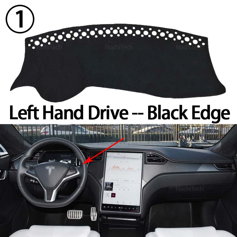 

For Tesla Model S 2013-2022 Interior Accessories Auto Car Dashboard Cover Dash Mat Board Pad Carpet Dashmat Anti-UV Mats