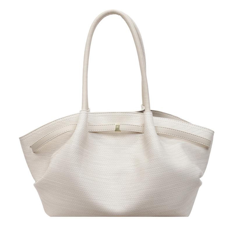 Borsa Tote in PU Testurizzato con Manico Superiore Grande Capacità Moda Borsa a Spalla Quotidiana