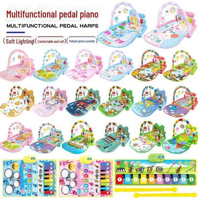 Baby Fitness Rack Musik-Spielmatte mit Klavier- und Trommelfunktionen