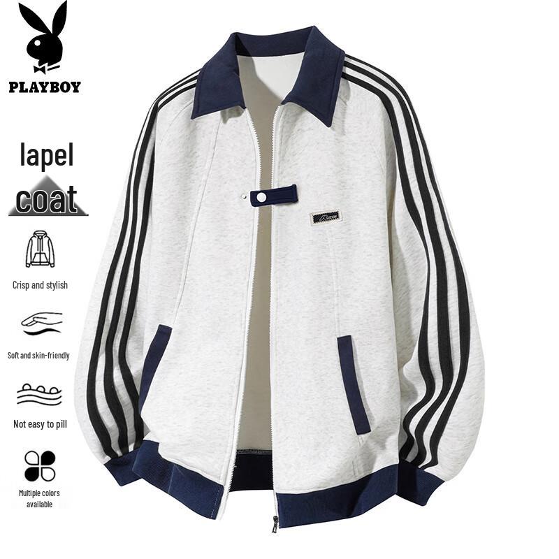 

Playboy Men s Casual Hoodie Jacket XL