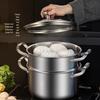 SuLe 20CM 316 Stainless Steel Steamer & Soup Pot Set