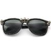 Halloween Rhinestone Skull Sunglasses Decorative Glasses for Party and Costume Events