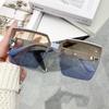 New Fashion Rimless Sunglasses Half-Frame Popular Glasses Women'S High-End Uv Protection (Ds-8059)