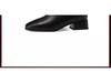 2025 Women's Soft Leather Mid-Heel Square Toe Boots with Velvet Lining for Autumn and Winter