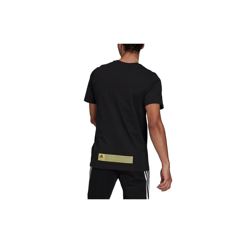 Adidas Tech Reflective Tee Men Tops Black GN6862