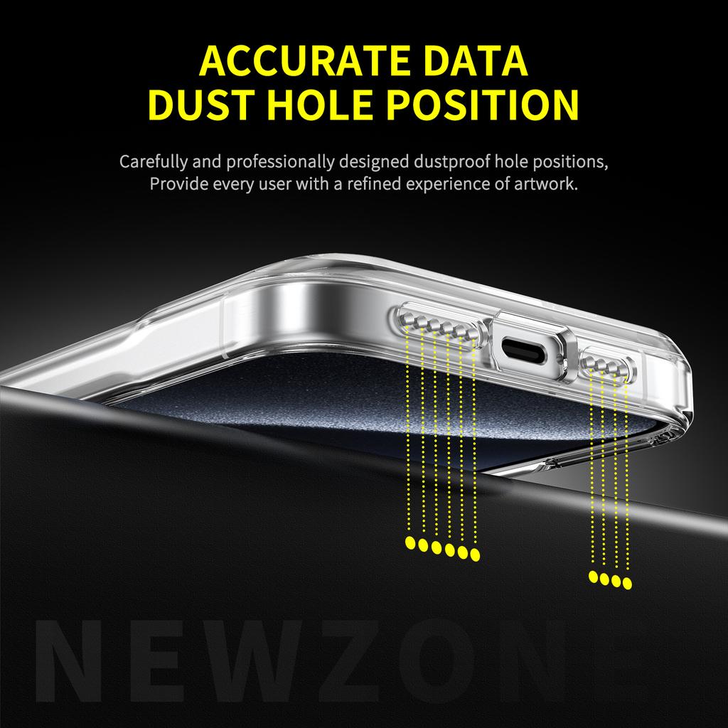 For IPhone16 Small Waist Mobile Phone Case for Apple 15pro Transparent 14 Anti-fall Mobile Phone Protective Case