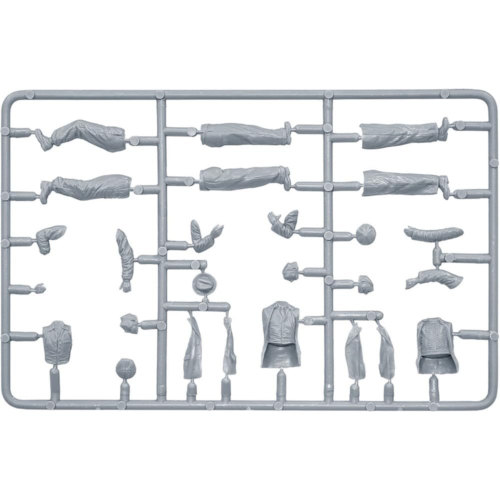 Miniart Scale French Civilians of the Figure Set Heads Plastic Model Kit MA38037 1/35 1930s-40s Past, 5-Piece (Resin Included),