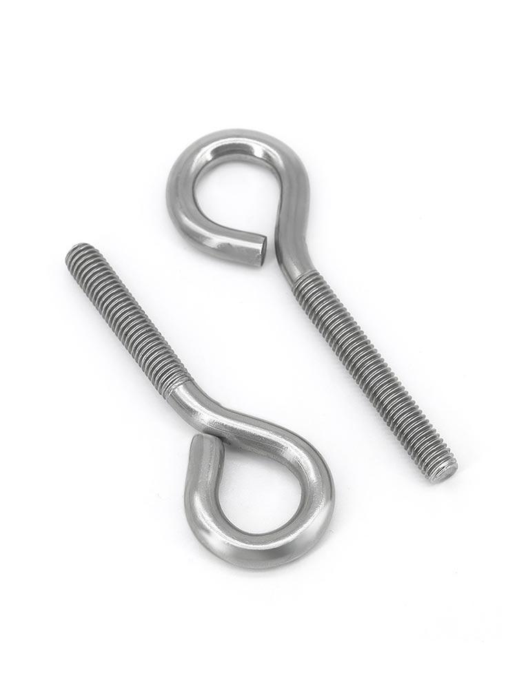 304 Stainless Steel Eyebolt with Ring Hook – Machine Thread Closed Eye Bolt (M4 M5 M6 M8)