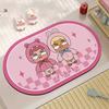 Water Absorbent Bathroom Mat Crybaby Home Use Silicon Dendroid Toilet Entrance Anti Slip Quick Dry Foot Pad Bathroom Supplies